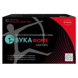 Вука Форте, 30 шт, таблетки, покрытые оболочкой массой 1100 мг Вука Форте, 30 шт, таблетки, покрытые оболочкой массой 1100 мг