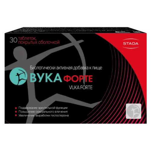 Вука Форте, 30 шт, таблетки, покрытые оболочкой массой 1100 мг Вука Форте, 30 шт, таблетки, покрытые оболочкой массой 1100 мг