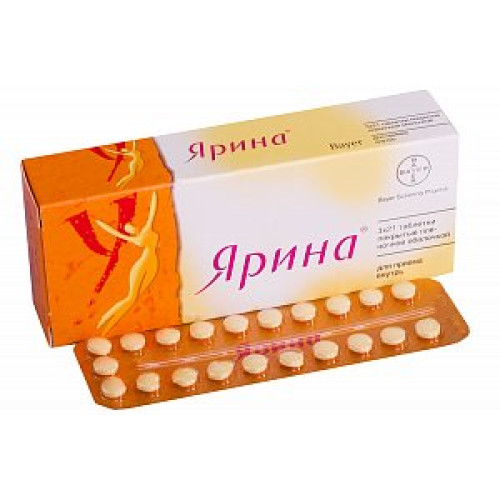 Ярина таблетки покрытые пленочной оболочкой 63 шт. Ярина таблетки покрытые пленочной оболочкой 63 шт.