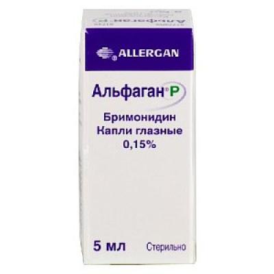 Альфаган Р глазные капли 0,15% флакон-капельница 5 мл