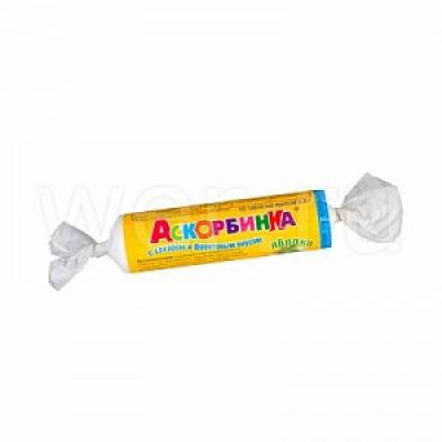 Аскорбинка с сахаром таблетки 2,9 г 10 шт. крутка Ананас ЭкоФарм