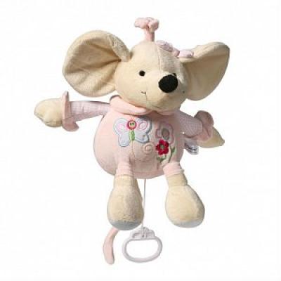 BabyOno Игрушка-подвеска Мышка со звуком 0м+ 927