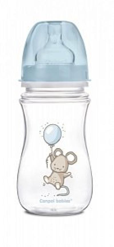 Canpol Бутылочка антиколиковая с широким горлом Little cuties 240 мл 3м+