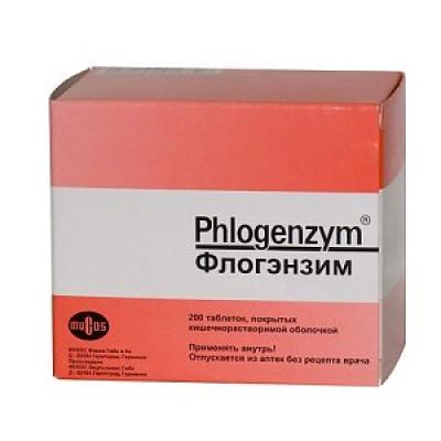 Флогэнзим таблетки кишечнорастворимые покрытые пленочной оболочкой 200 шт.