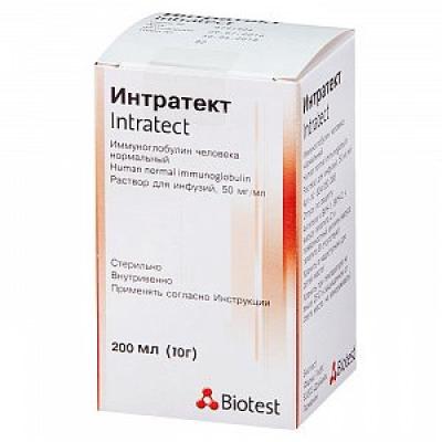 Интратект раствор для инфузий 50 мг/мл флакон 200 мл 1 шт.